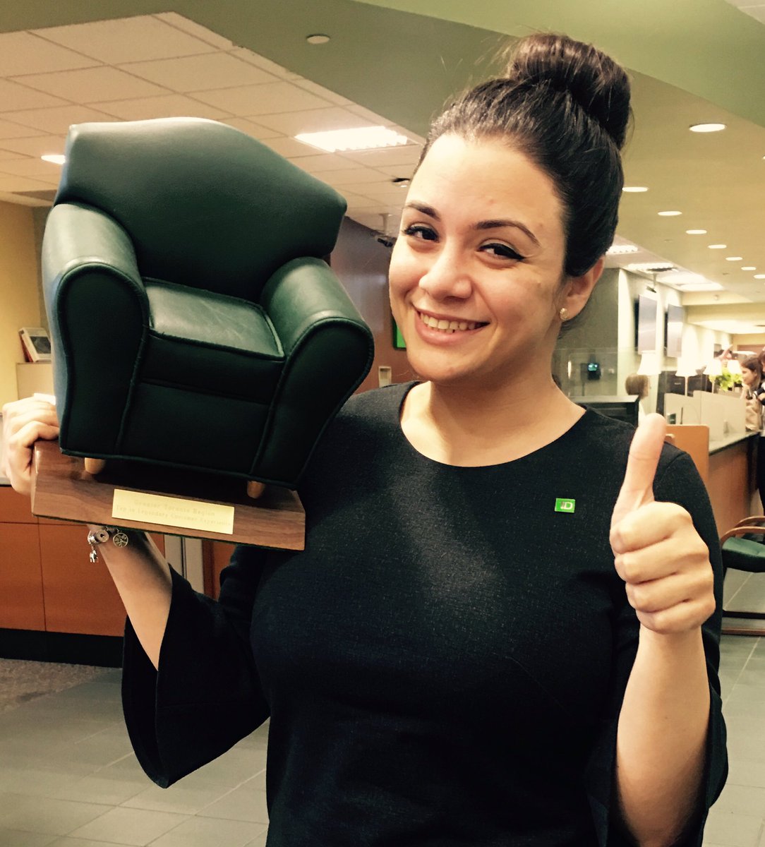 sfaboudi's tweet photo. A wonderful feeling being a part of a winning team! #bestcostmerservice #TDBank https://t.co/q9WhCuCICz