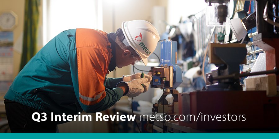 MetsoOfficial's tweet photo. #Metso's Interim Review January 1 - September 30, 2017 https://t.co/64GZJlZDoO #MetsoQ3 #IR https://t.co/B6J3aFxFTQ