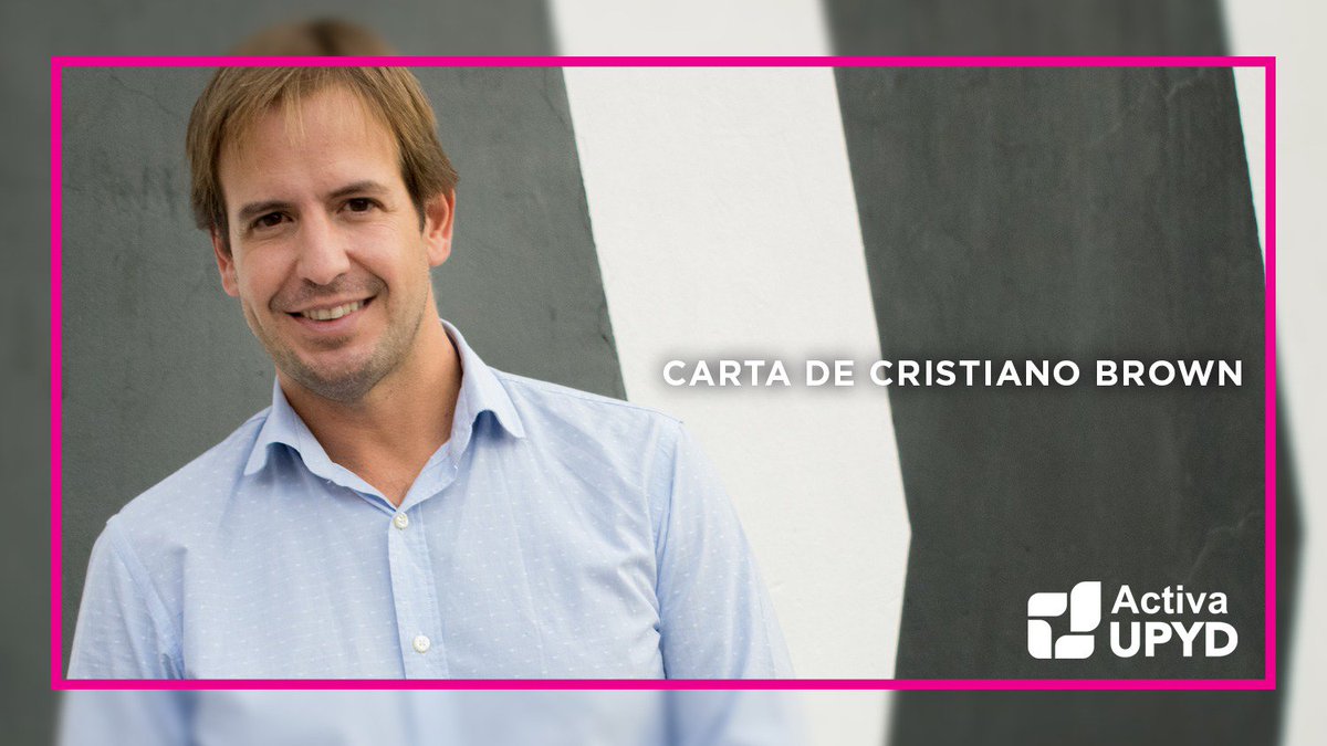 📄 Carta de <a href="/Cristiano_Brown/">Cristiano Brown</a>, Portavoz nacional de UPYD, al Presidente del Gobierno, <a href="/marianorajoy/">Mariano Rajoy Brey</a>.

Léela aquí 👉🏻 upyd.es/2017/10/carta-…