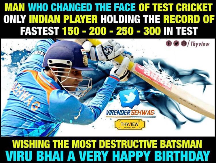 Aj_vadde's tweet photo. @virendersehwag Happy b’day viru https://t.co/5oxWsefdPu