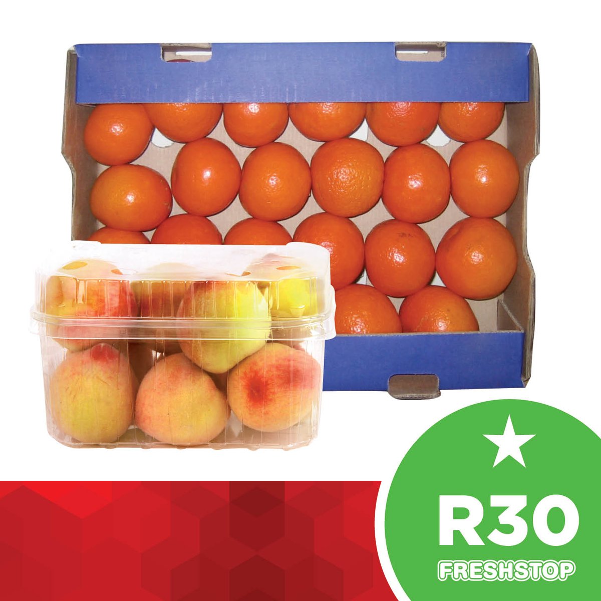 FreshstopSA's tweet photo. #FreshStopFriday is here! Buy a naartjie mini tray & peach punnet for only R30!
Valid 20 Oct only, while stocks last in KZN. https://t.co/XeHPJ27OKQ