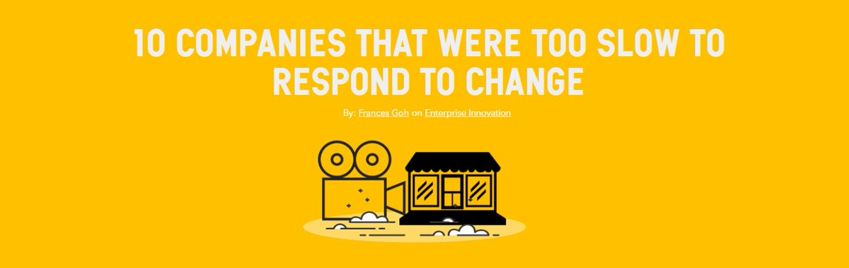 Hi @tedcoine, check out these 10 Companies That Were Too Slow to Respond to Change bit.ly/2gorVIA #innovation #enterpriseinnovation