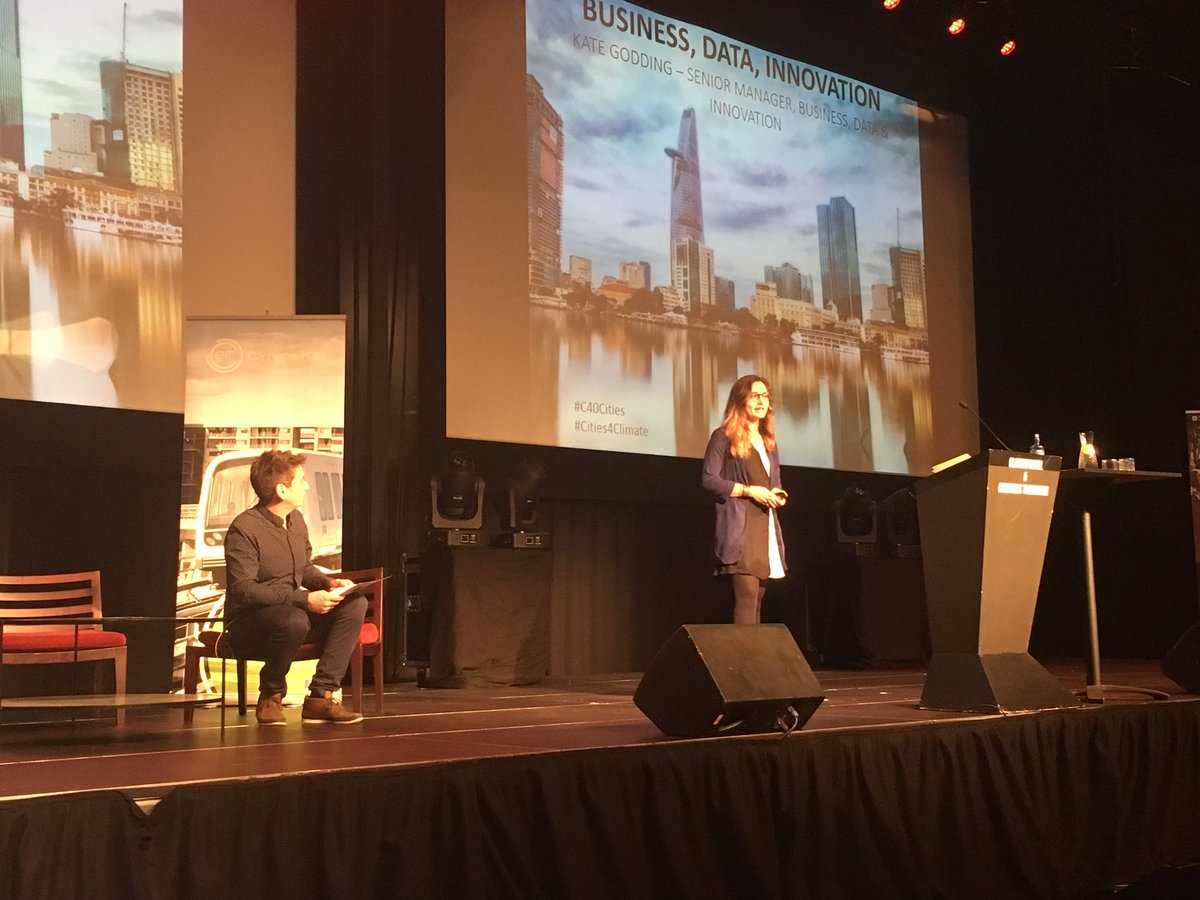 CKICNordic's tweet photo. Kate Godding from @c40cities: partnerships are the key to driving meaningful #climateaction. This is what we are all about 🤝🌱#ntnu17 https://t.co/vBqKPfOxZK