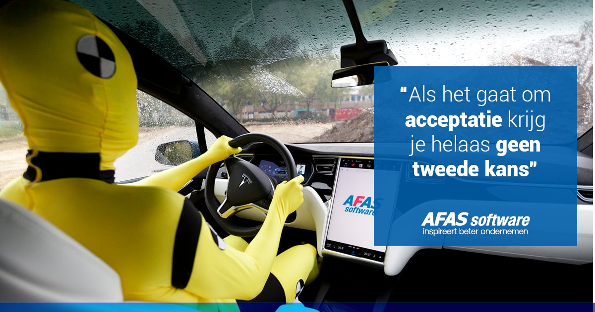 AFAS's tweet photo. Testen is vergelijkbaar met je rijbewijs halen. Hoe dat zit? Dat vertelt @HendrikEmmens je in zijn blog! https://t.co/ZfbcjrFKh1 https://t.co/U3MCYRTU8w