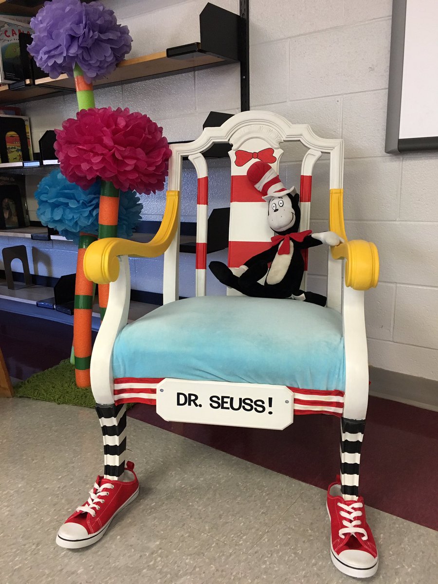The kids love the Dr. Seuss themed library, especially the chair!