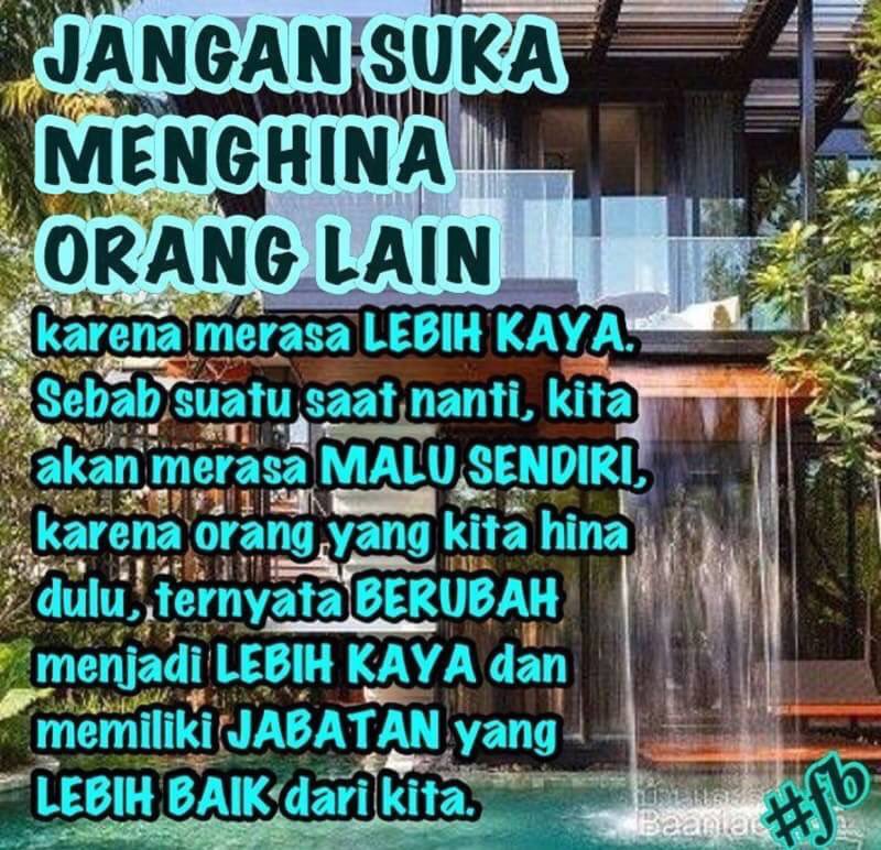 sriancaputu's tweet photo. Ingat karma itu ada...... https://t.co/twyChMRuzK