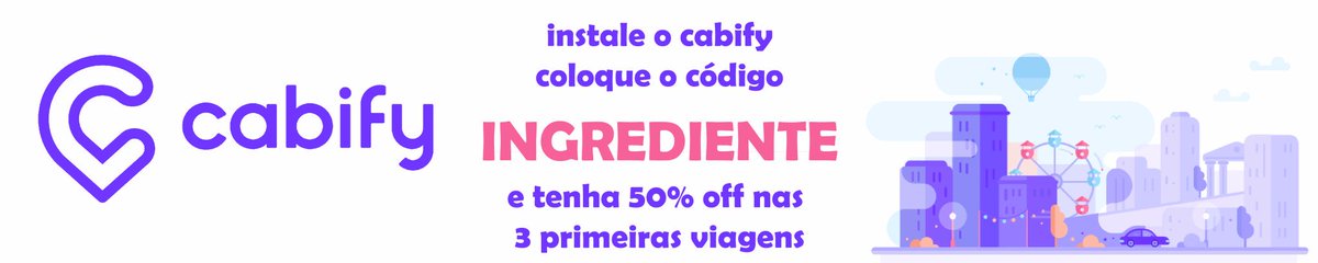ingrediente_vez's tweet photo. Instale o #cabify 🚙 use o código INGREDIENTE e tenha 50% off nas 3 primeiras viagens. #codigocabify #desconto #promo #BR #cabifybrasil https://t.co/MzI2mcG6Ip