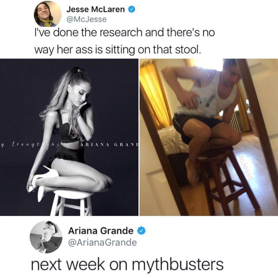 Allenthikeo1's tweet photo. Can we make this the next #planking ? #Granding  @ArianaGrande https://t.co/dXBjWfvsud