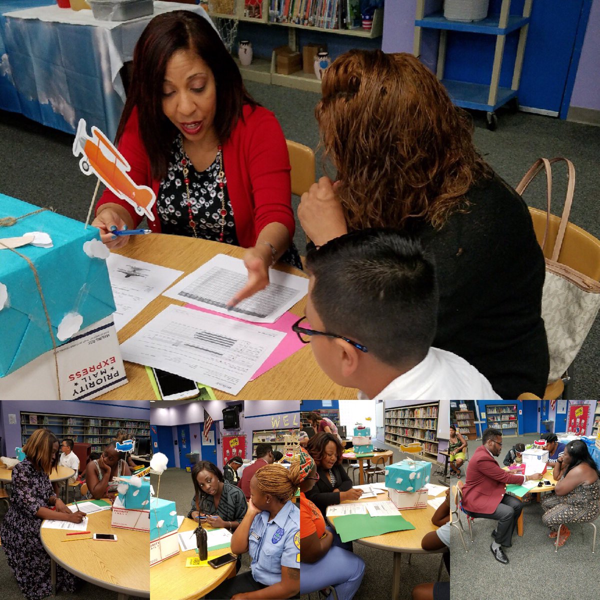 LenoraBSmithES's tweet photo. Parent-student data chats with the leadership team were a success! @MDCPSCentral @MDCPS #Frequentflyerclub https://t.co/3dzyZBWidR