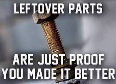 jdstanleywrites's tweet photo. They just throw those extra parts in there in case you lose some, no?
#NeverReadsInstructions #AuthorityIssues https://t.co/z0Jwl1GVaQ