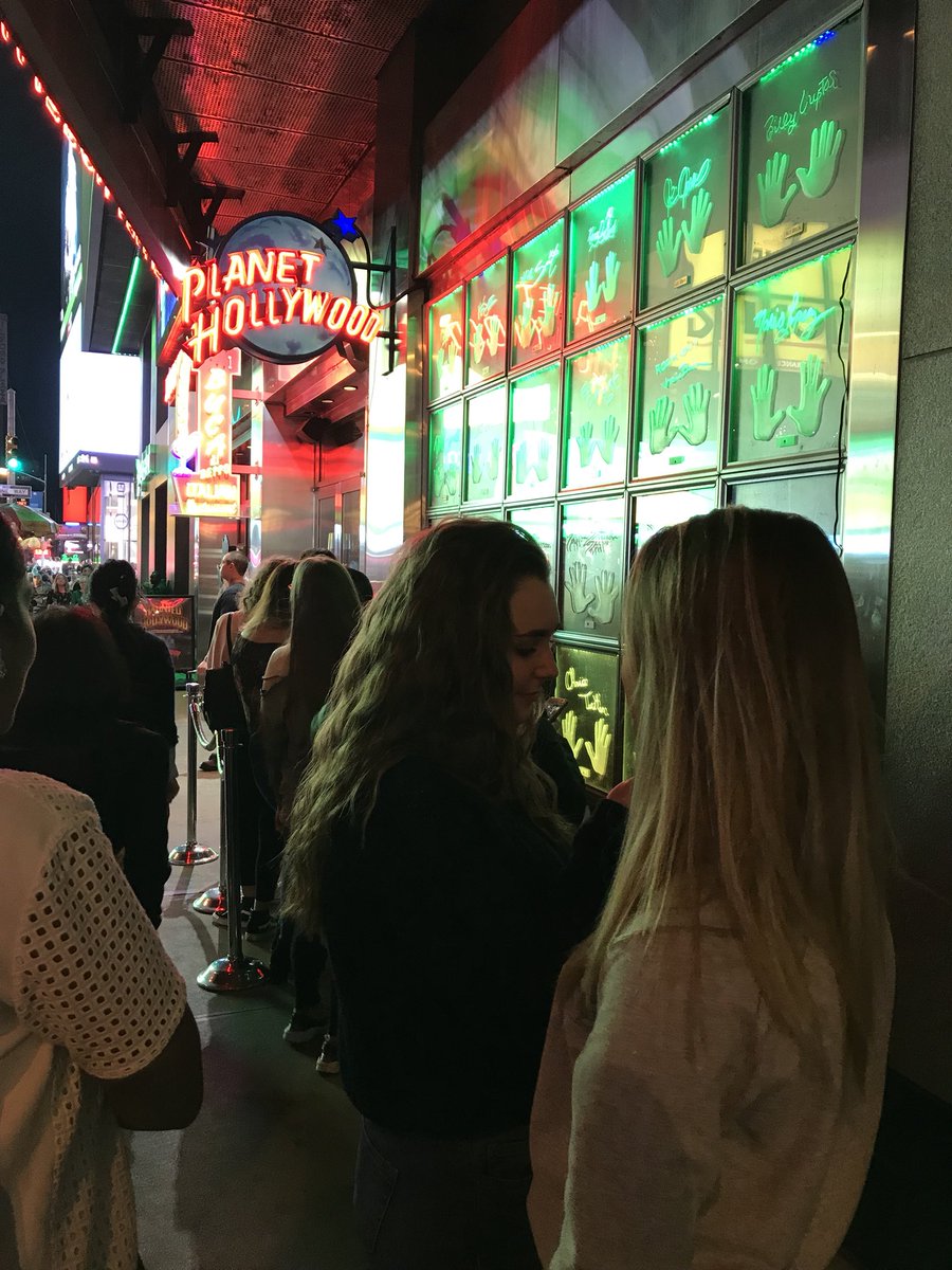 WednesfieldAcad's tweet photo. 20 hours in & still going, Times Square & Planet Hollywood for dinner #NYC2017 #firstsubwayride https://t.co/8HY66IPC7h