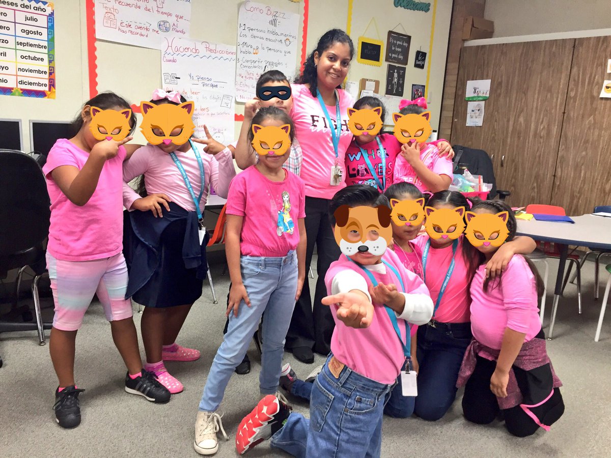 MsArbelaez_BRE_'s tweet photo. My team, we rock pink! 🎀 #BREcares #pinkweek #BREPinkOut https://t.co/Bk2oHYya6d