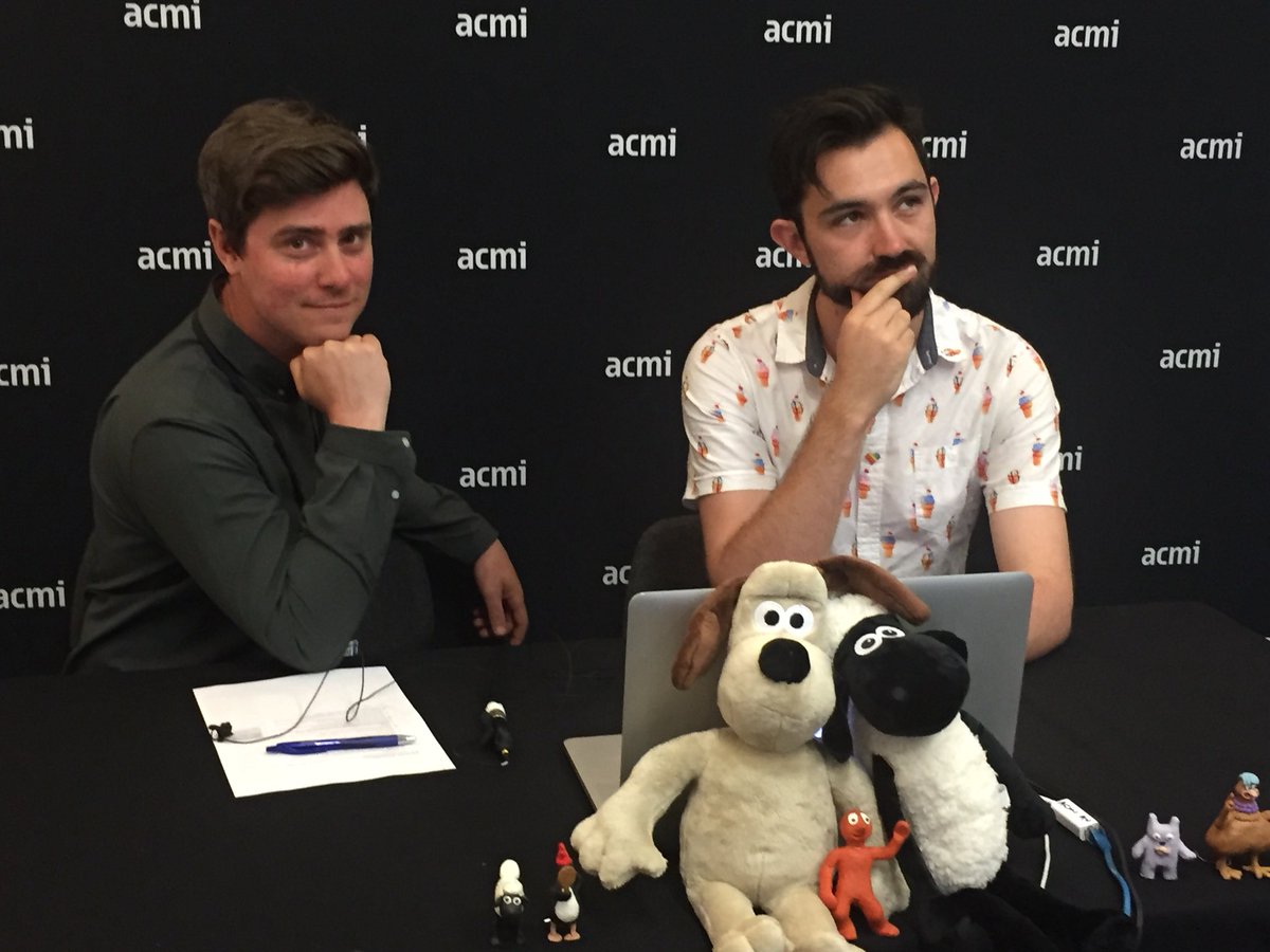 ACMI_Education's tweet photo. Just getting ready for another Meet the Makers with @aardman animator @ernyberny @ACMI @GarryWestmore @CycloneTracy1 https://t.co/q8diuO7gjk
