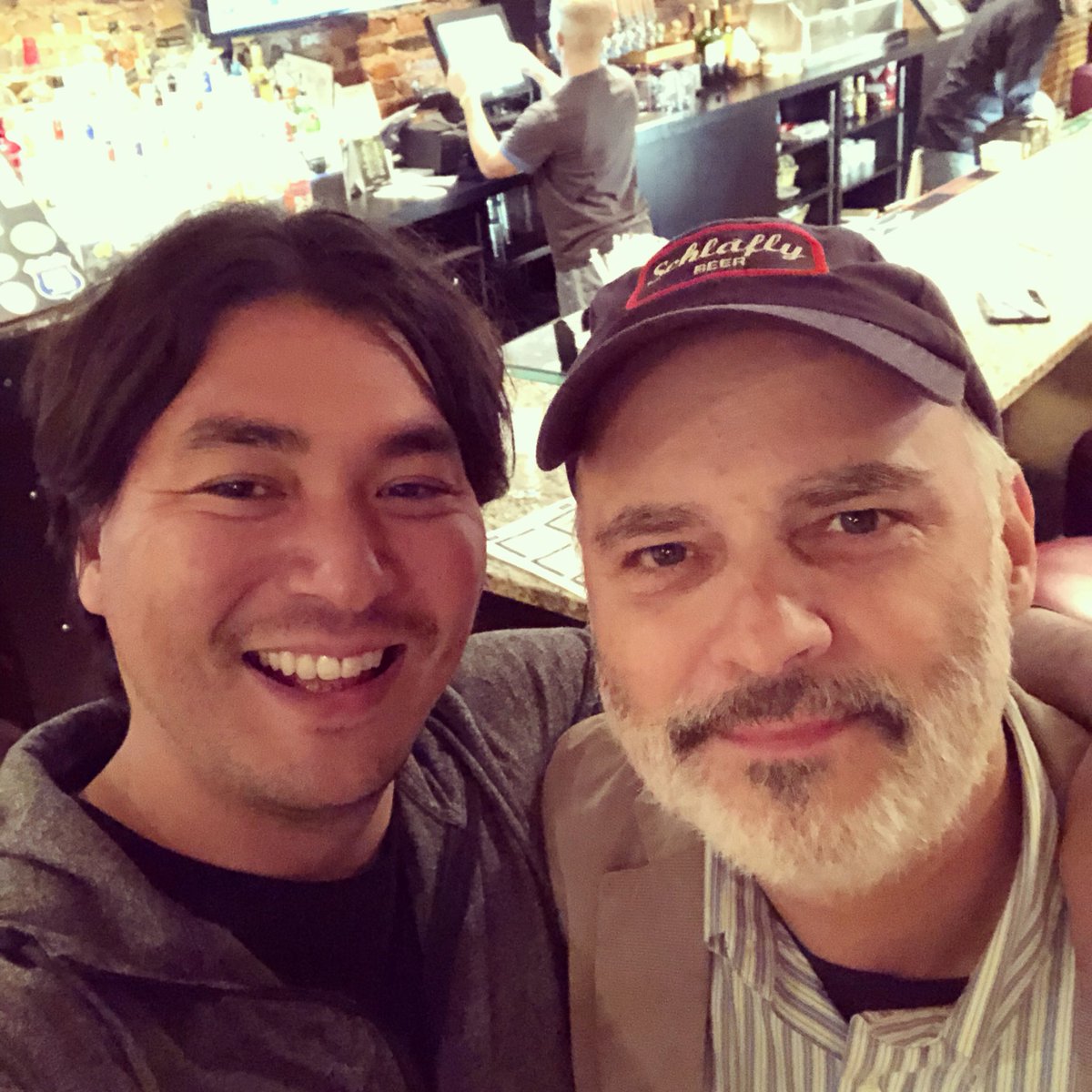 Found an old STL friend In Baltimore <a href="/schlaflybrewer/">Stephen Hale</a> <a href="/Schlafly/">Schlafly Beer</a>