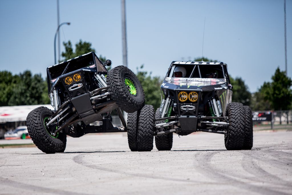 Father and son bonding. It's like the Campbells are wrestling, except with Ultra4 Race rigs! #NittoTire | #TrailGrapplers | @Ultra4Racing