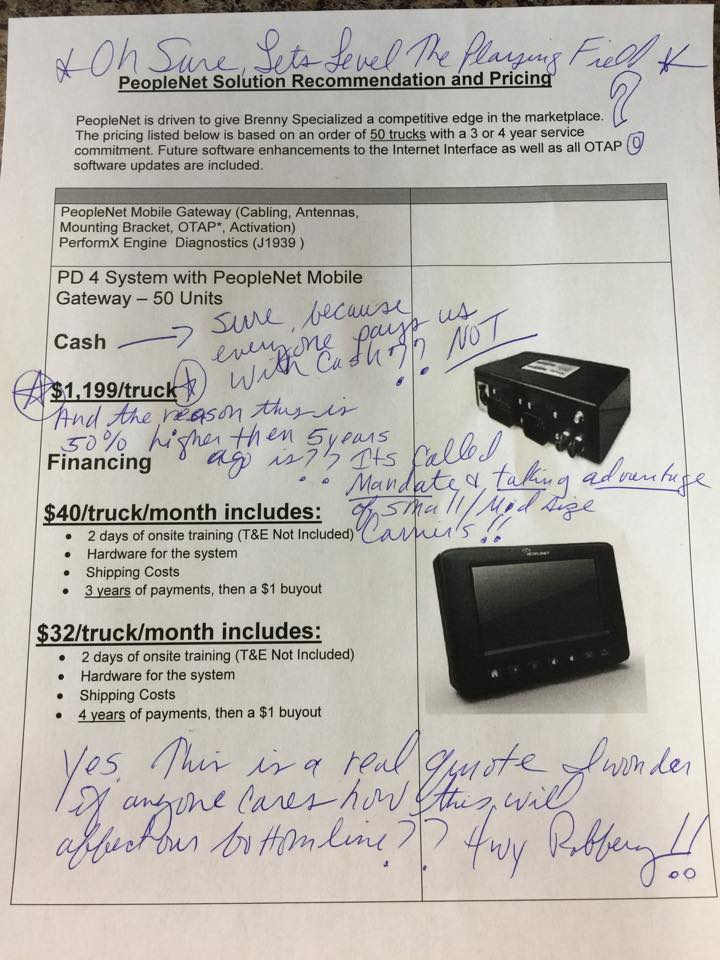 OOIDA's tweet photo. Truckers face costly consequences of ELD regulation w no safety benefit. #delayeld #eldorme @foxandfriends @realDonaldTrump #knockoutbadregs https://t.co/DTfObvn0Vv