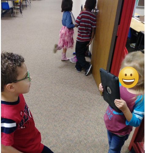 rhenley01's tweet photo. 1st-grade students at Stewart elementary were generating story problems and recording them for their peers.#STEsucceed #HornetIMPACT https://t.co/UJVXmD8bLv