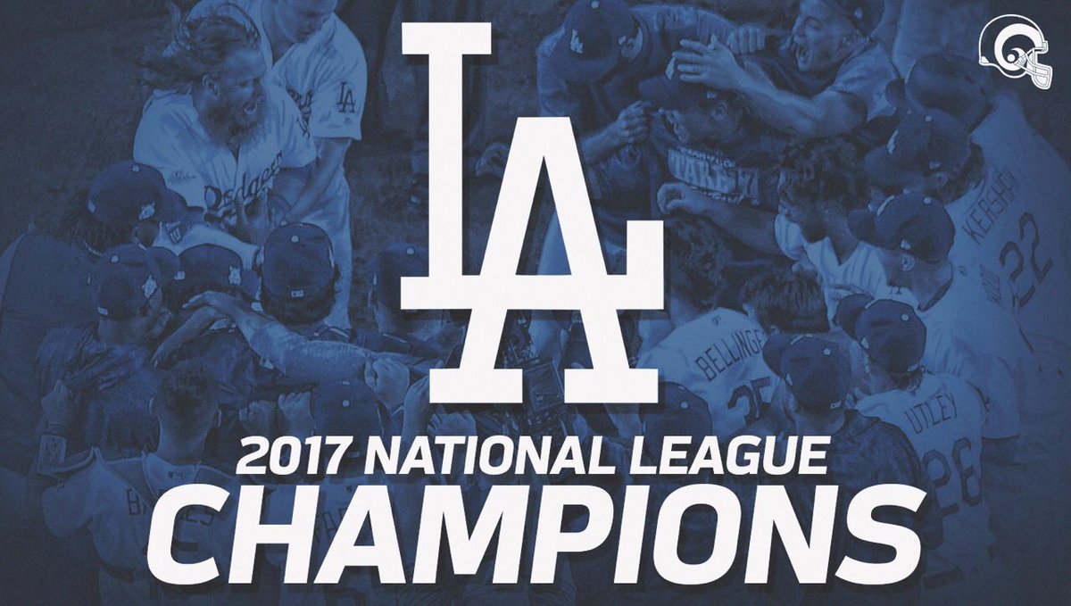 WORLD SERIES BOUND! 

Congratulations <a href="/Dodgers/">Los Angeles Dodgers</a>, the #LARams are cheering for #ThisTeam!