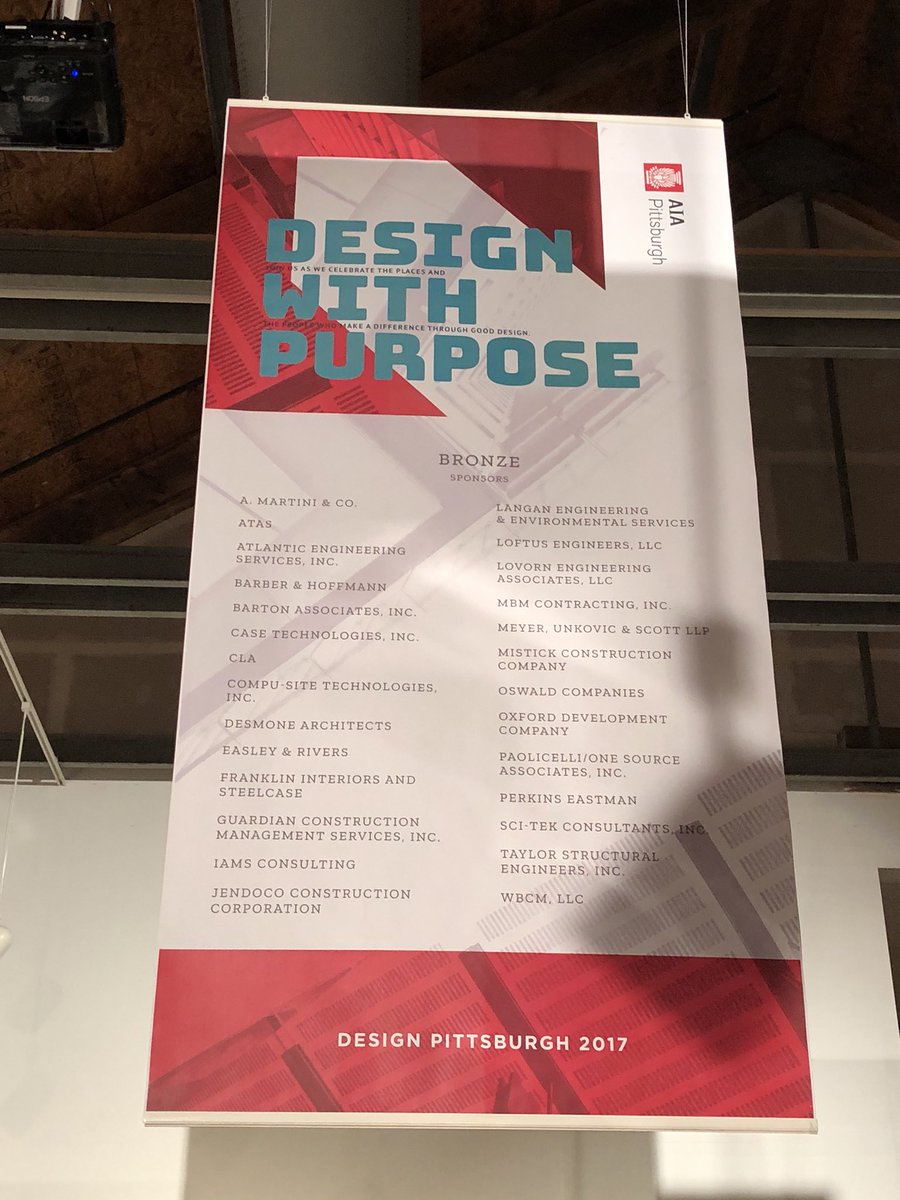 DesmoneArch's tweet photo. What an awesome night at #Designpgh17 #TeamDesmone https://t.co/79ASAQwQia