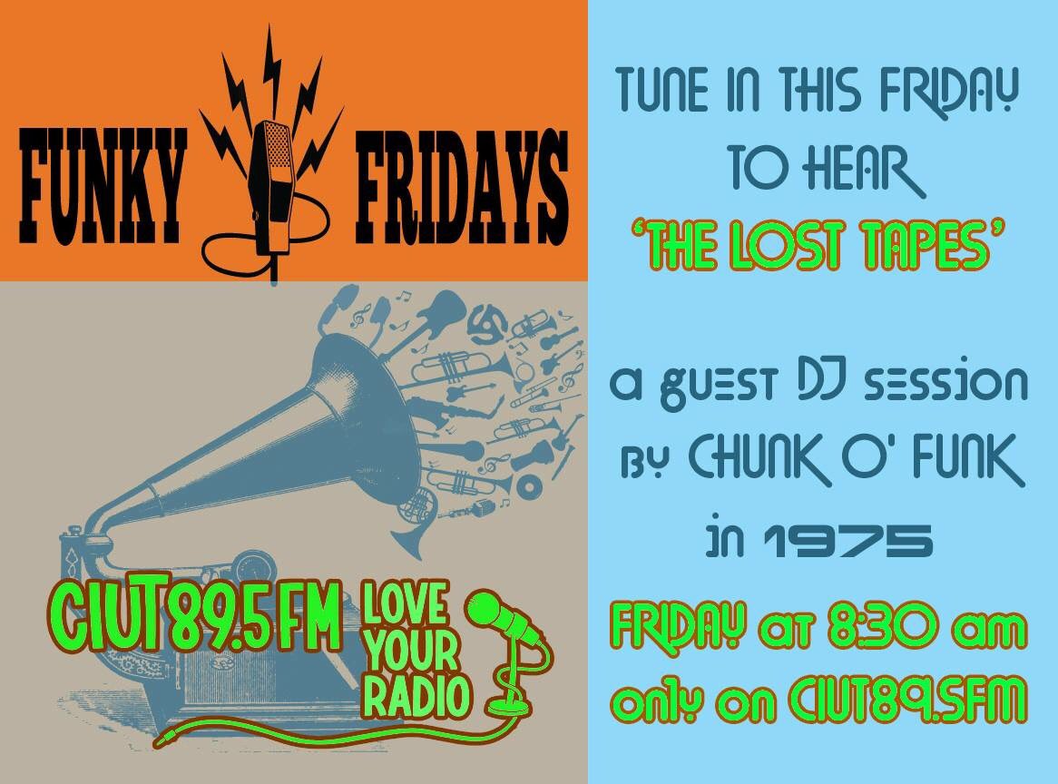 ChunkoFunk2017's tweet image. check out the FINAL session of Chunk o' Funk's LOST TAPES on @CIUT895FM FRIDAY MORNING at 8:30 AM!!! The HALLOWEEN edition!