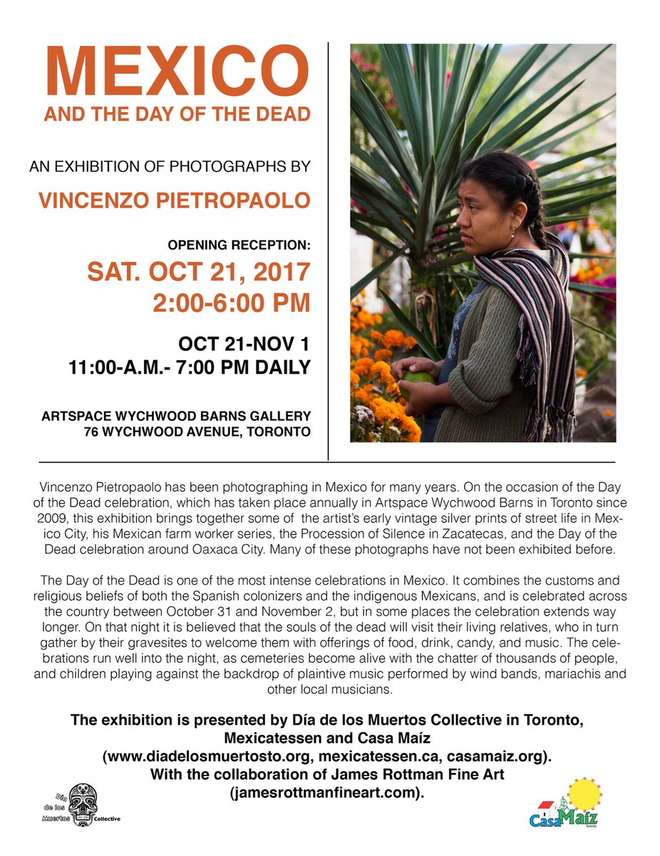 My new exhibition on Mexico and the Day of the Dead opens on Oct 21 on the grounds of <a href="/artscape/">Artscape</a>! I hope to see you there! CC: <a href="/atthebarns/">At the Barns</a>