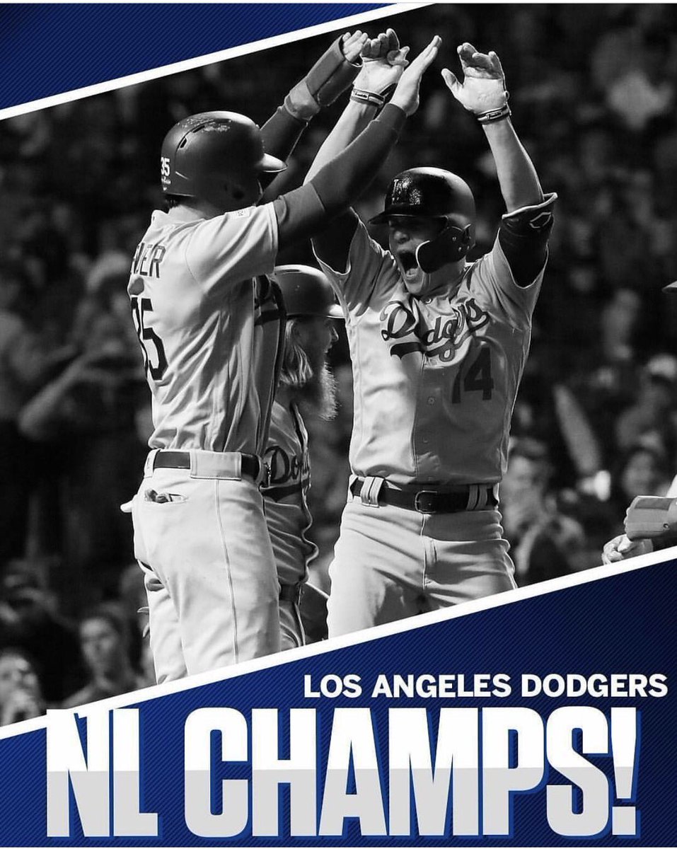 Shelmack's tweet photo. Congrats #Dodgers Let's Go #BigBlue https://t.co/XvfKBpX3w7