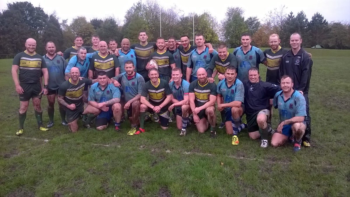 Combined Lancs 42
Prison Service     22
Horrendous conditions to play in but great team spirit coming back from 16-0 down after 30mins. 👍