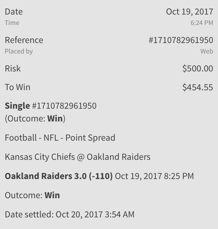 WinningKJ's tweet photo. 2-0 Tonight with #NFL and #CollegeFB:
Raiders +3❤️❤️❤️❤️
Arkansas State -12 ❤️❤️❤️
I'm your queen 👸👑♕ when it comes to winning. DM me. https://t.co/kBOTp05jkv