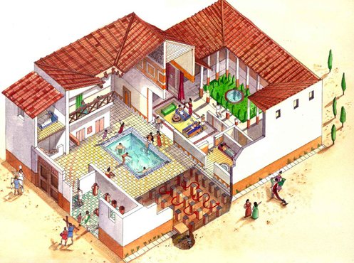They used a Roman invention, a hypocaust floor, with a 90% fuel efficiency rating. Far far above that of any modern central heating system.