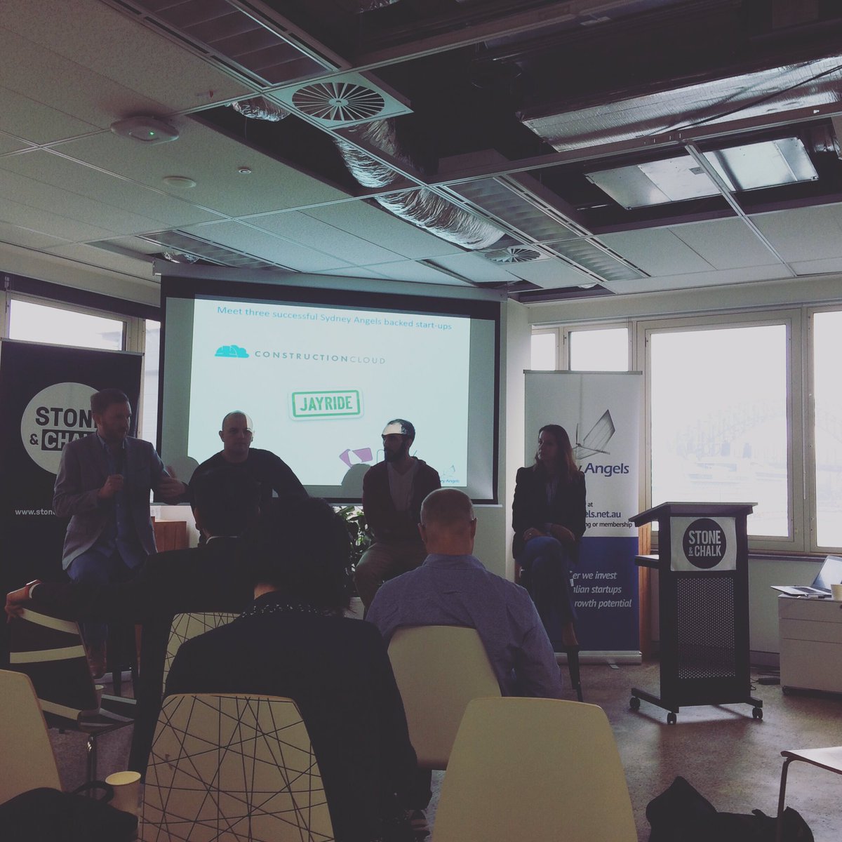 Mist_Halpin's tweet image. Great power hour of #SydneyAngels success stories! @sparkfestivalau @GetQPay @constructioncloud @Jayride #startup #funding