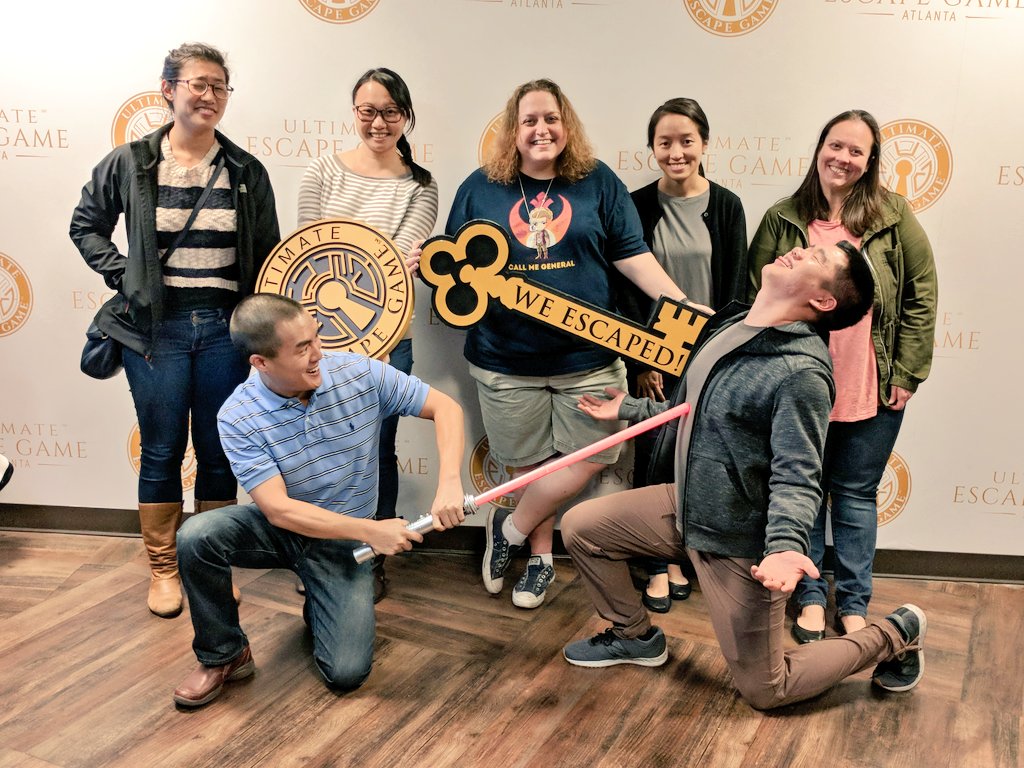 TD2timeMVP's tweet photo. We, #TeamBadMath, successfully solved Atlanta's most difficult escape room, Erased at @iEscapedATL (5% success rate), with 1:41 left! ⏳🔓💪 https://t.co/lKQSkI0KBB