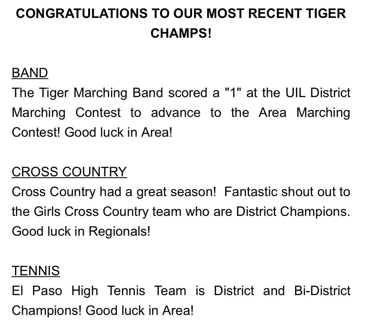 TIGER PRIDE (@ephs_tigers) on Twitter photo 