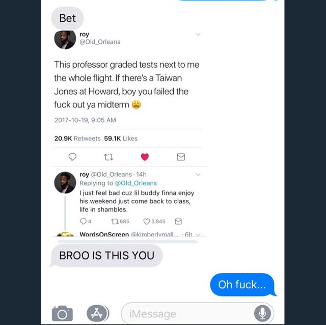 XLNB's tweet photo. Bruh, homie found out he failed his midterm on twitter. https://t.co/nofeiEVPLp