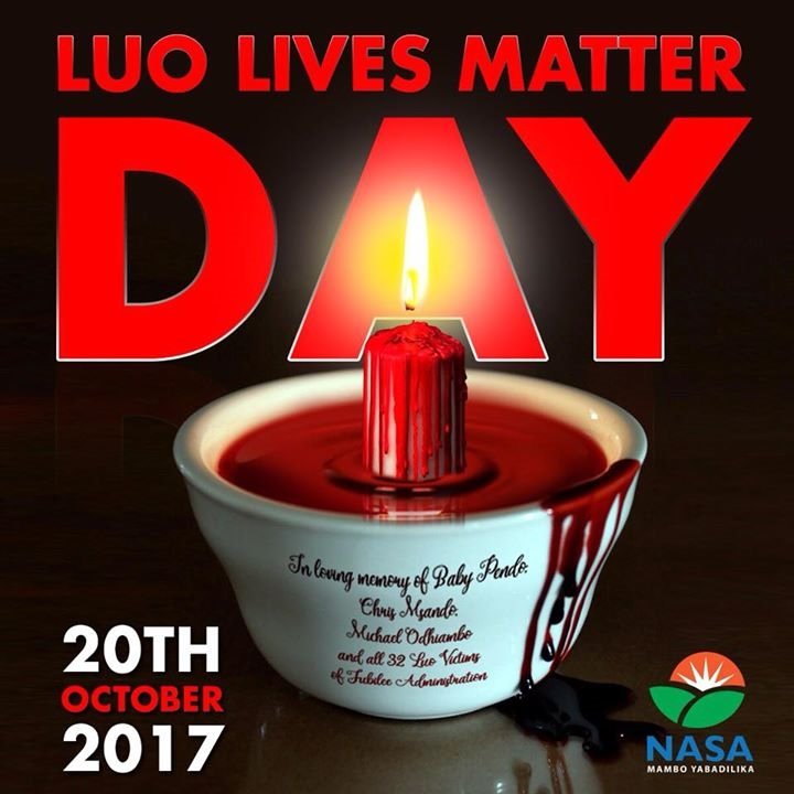 James04924064's tweet photo. Luo lives matter day,20th oct https://t.co/aABLfDsAvs