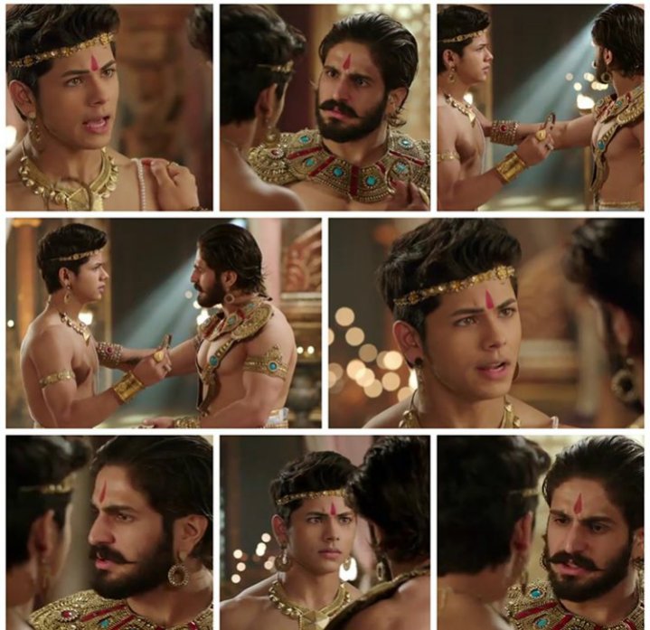 24freebird's tweet photo. @siddnigam_off @SiddharthNFans Father-son together 😍😄😇loved it😍hope we get some more epis like this😄😄 
#Bindusar 💕 #Chandra (Credit-maker)  #ChandraNandni 
@siddnigam_off https://t.co/Ms2eL9mCAa