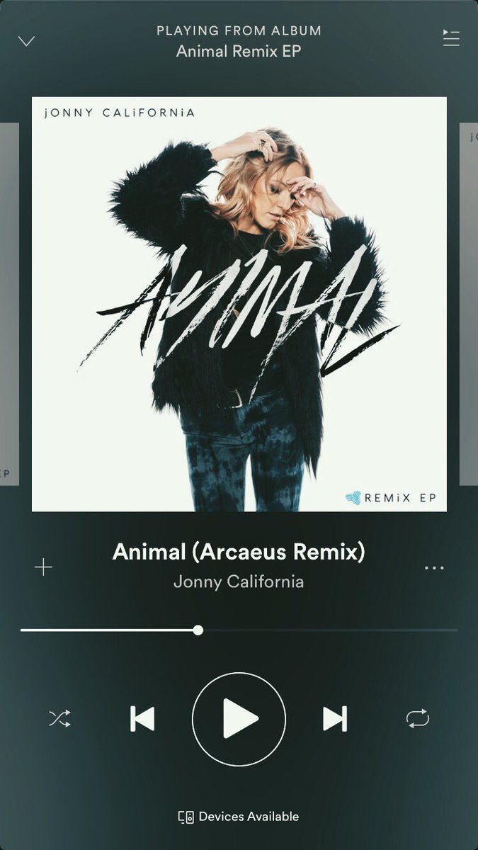 My remix of <a href="/ilovejcal/">jONNY CALiFORNiA</a> 's "Animal" is out now on all music platforms! open.spotify.com/track/6QSzp1OP…
