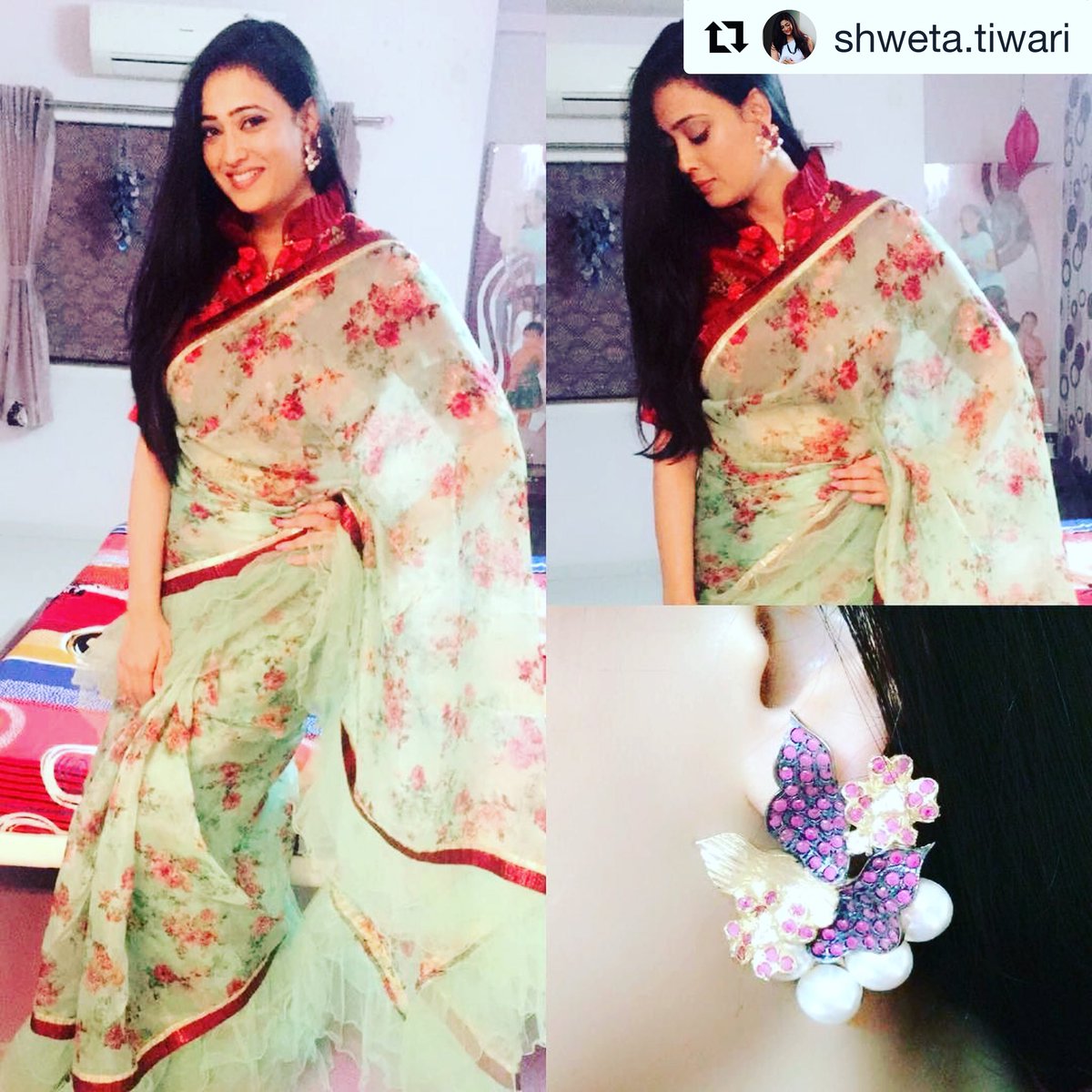 ruchikajalan's tweet photo. Happy Diwali💥 💥💥💥. Saree by @sonalibansalofficial
Accessories by @medosojewelry styled by @ruchikajalan https://t.co/CP1cc6UevX
