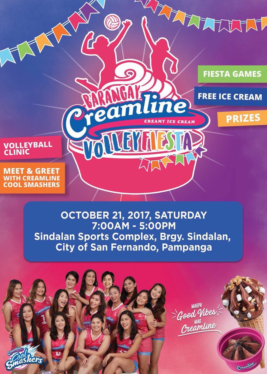 cesraquin's tweet photo. See you tomorrow sa mga Kapampangan! 💖🍦 #CreamlineGoodVibes https://t.co/mI1zX5CPsb