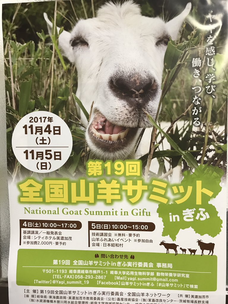 Yagi_summit_19's tweet photo. こんにちは🌞
ヤギサミットまであと16日🐐💕 https://t.co/lNjKC9YHrK