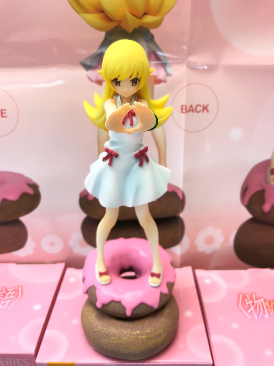 タイトーfステーション郡山アティ店 V Twitter プライズ 物語 シリーズ 忍野忍フィギュア ドーナツ が本日入荷しました 忍ちゃんがドーナツの上に乗って決めポーズ マジぱない可愛さです 化物語 物語シリーズ 忍野忍 アティ
