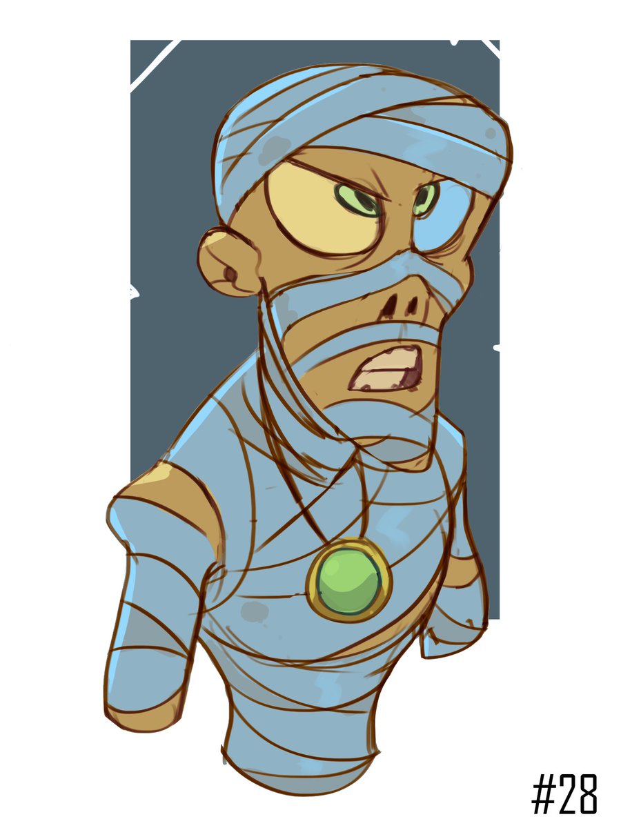 bryanp_art's tweet photo. #28 Mummy #DailySketch #Art https://t.co/1hpwuzxaYO