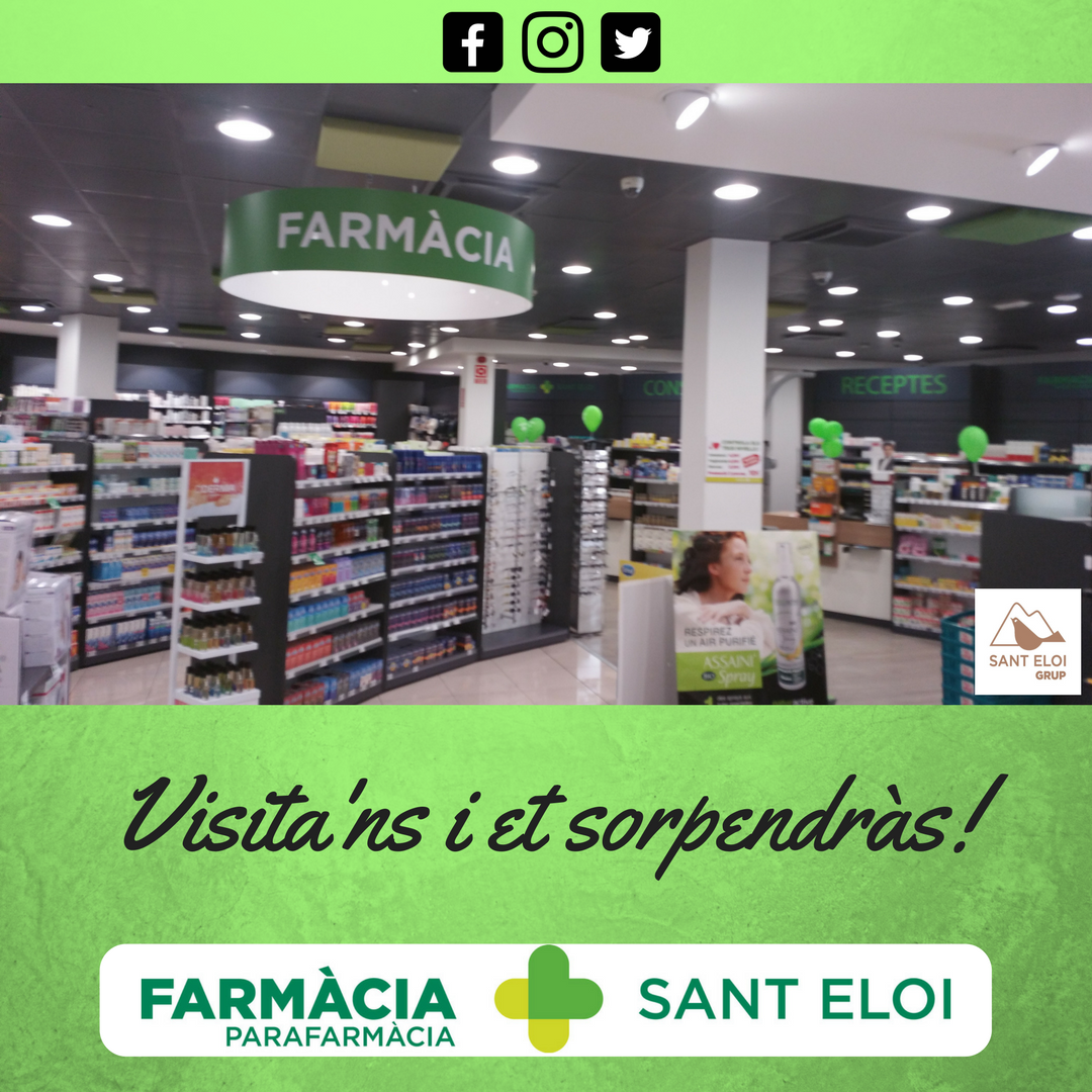 GrupSantEloi's tweet photo. Encara no ens heu visitat? Gaudeix dels millors preus d'#Andorra!!
#farmaciasanteloi #productesfarmacèutics #skincare #healthylife #visitans https://t.co/D47NQ2xQzG
