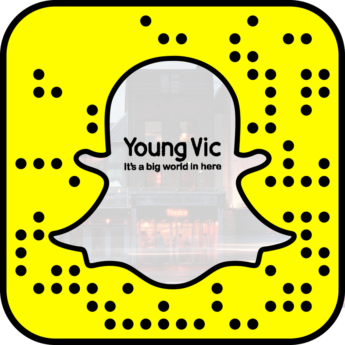 YVTakingPart's tweet photo. @youngvictheatre Make sure to screenshot or photograph our snapcode to follow #OnlyYoung from 8pm 👻 https://t.co/p4h0Lcfwvu