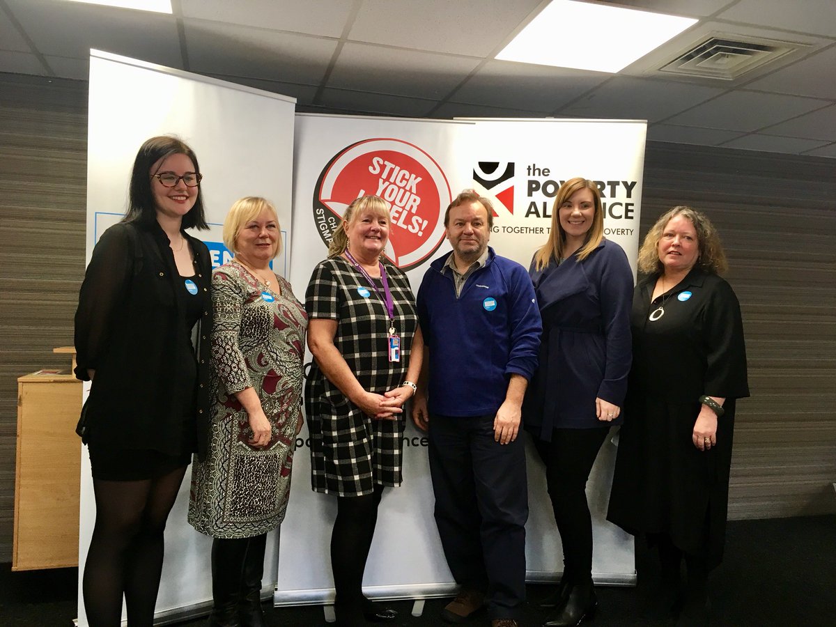 PovertyAlliance's tweet photo. 29 organisations showing their support for #stickyourlabels today in South Lanarkshire 👏🏼 #AyeWeCan #CPW17 https://t.co/WyuZnfmOVn