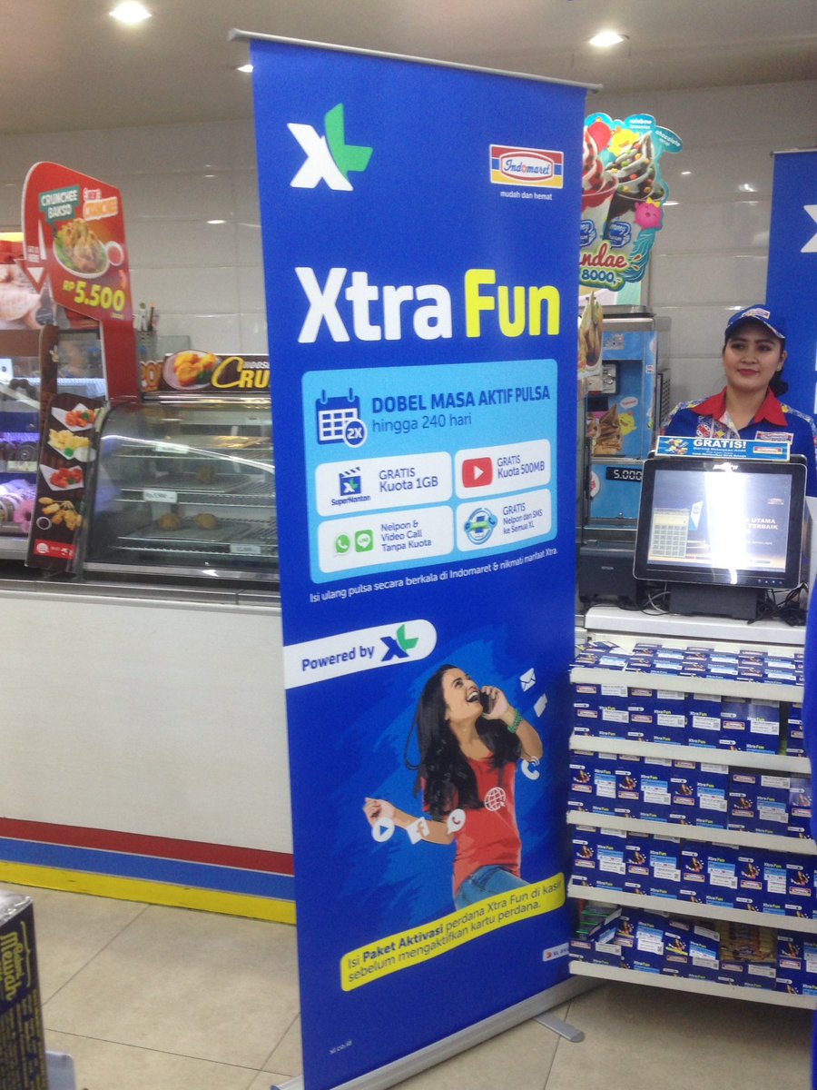 Hafisdanara's tweet photo. Mau yg ++ dari XL? Dateng ke Indomaret , beli Kartu perdana+pulsa xtra Fun dapatkan masa aktifin++#indomaret #xtrafun #myxl https://t.co/7nNDk66zGx