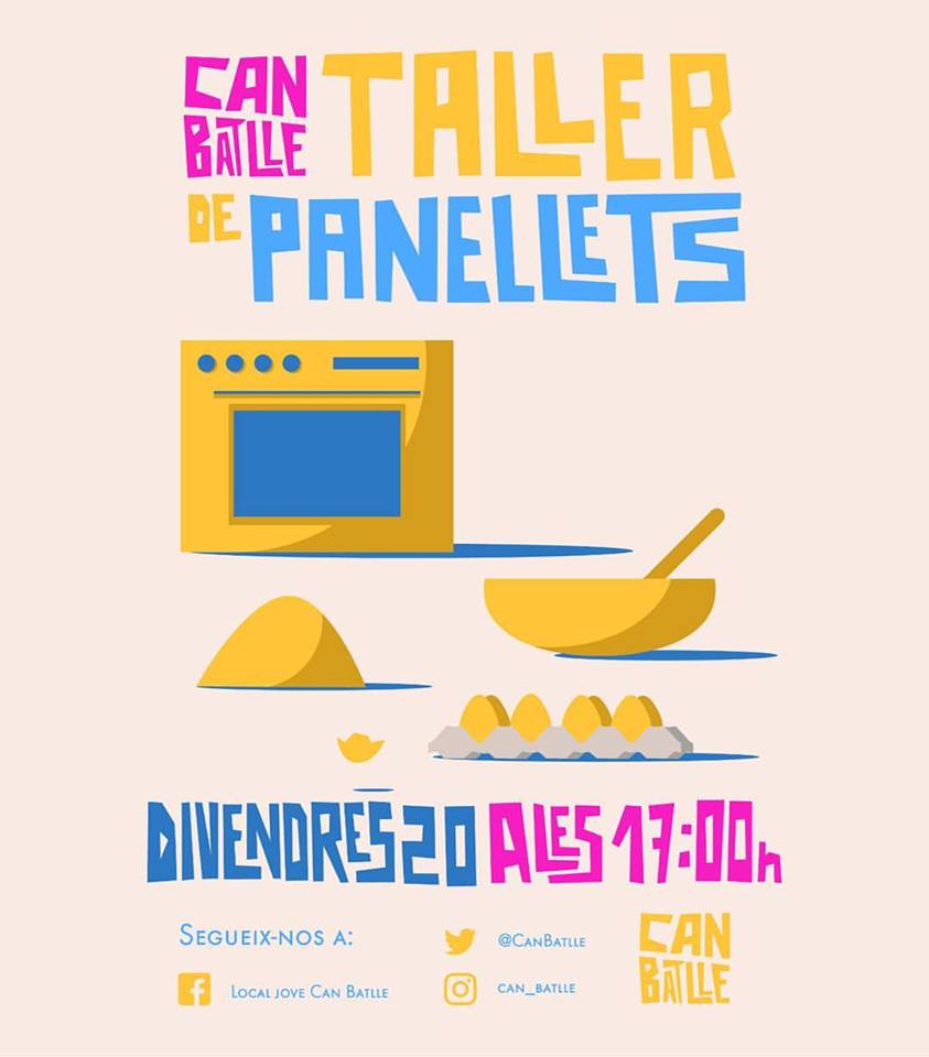 AjuntamentPLF's tweet photo. Aquesta tarda a @CanBatlle : Taller de Panellets per a #JovesPLF https://t.co/o3ZJxVKEG2