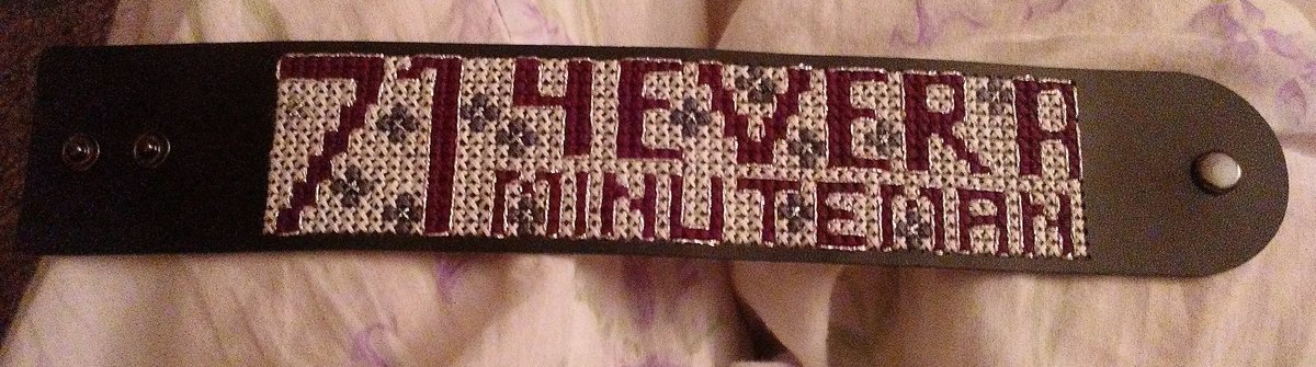 UMFBDenMother's tweet photo. A cuff bracelet I started back in June &amp;misplaced until this past Mon. Think Michael wanted me to finish it 4 homecoming. #71 #playforMichael https://t.co/GW2vnDdjcD