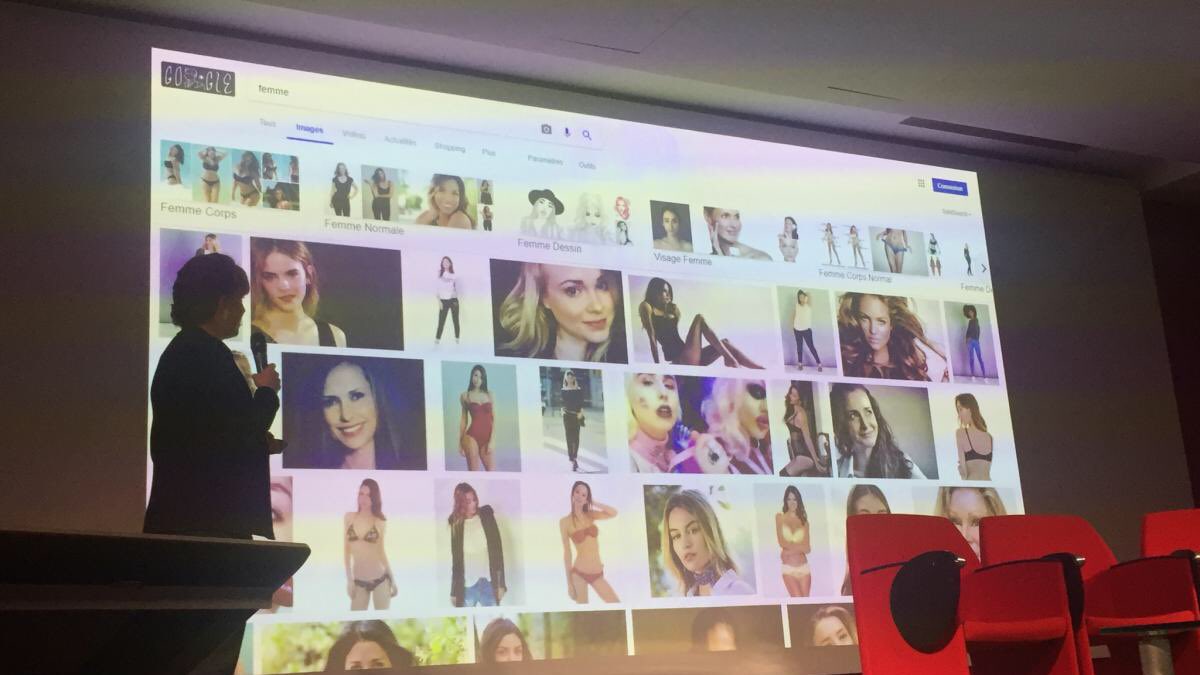 Willa_off's tweet photo. @bnpp_cardif @carolineramade @Nathaliedore @antoninocorazon @Cap_Digital @Inria @BNPParibas @MillieServant Un aperçu des images #Google à la requête "femmes" et on remarquera qu'il n'y a pas une femme PDG... #IA #DIWeek2017 https://t.co/BoexWl5W1P