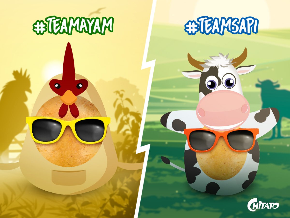 mychitato's tweet photo. Hayo, kalau ditanya rasa Chitato favorit, kamu #TeamAyam apa #TeamSapi? https://t.co/9S7tA5DWQQ