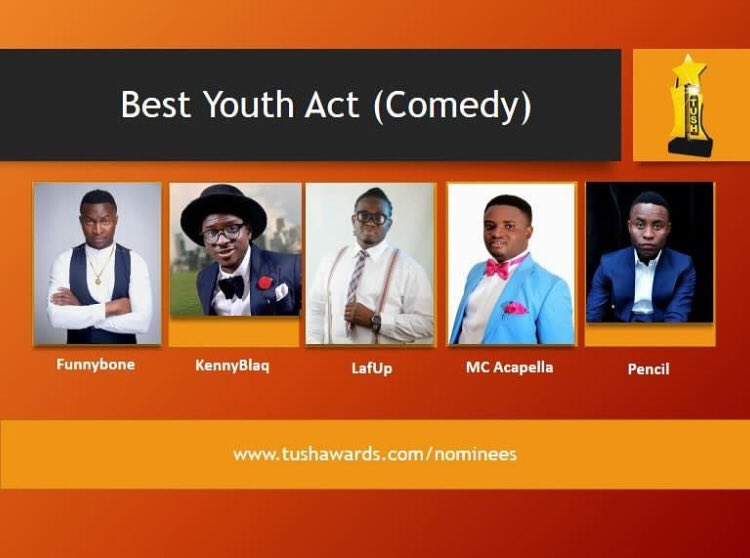 DAMIADENUGA's tweet photo. [Nominees] Best Youth Act (Comedy)
Who’s your all time comedian?
#TushAwards2017 cc @TushAwards
https://t.co/nKFtKBnlpa